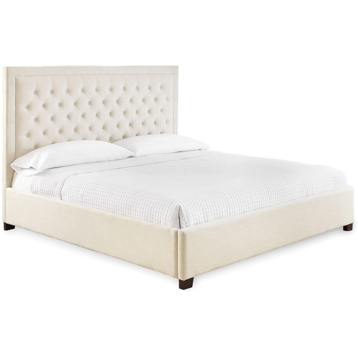 Steve Silver Furniture Isadora ID890KBEDW King Platform Bed - White IMAGE 1