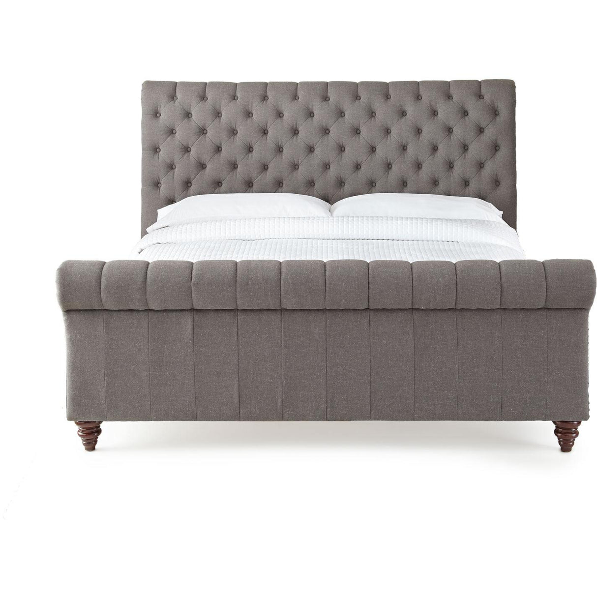 Steve Silver Furniture Swanson SS100KBEDG King Platform Bed - Gray IMAGE 2