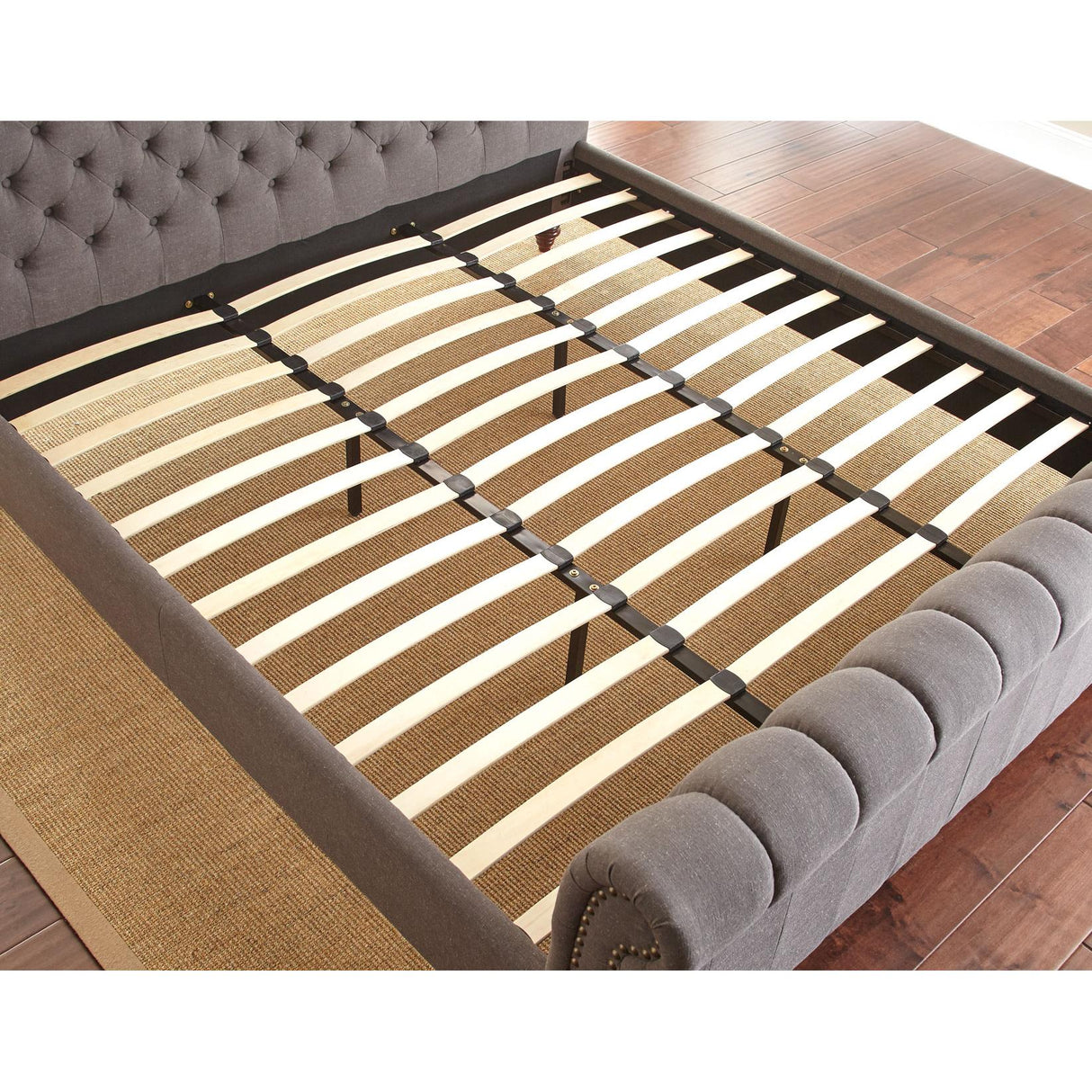 Steve Silver Furniture Swanson SS100KBEDG King Platform Bed - Gray IMAGE 5