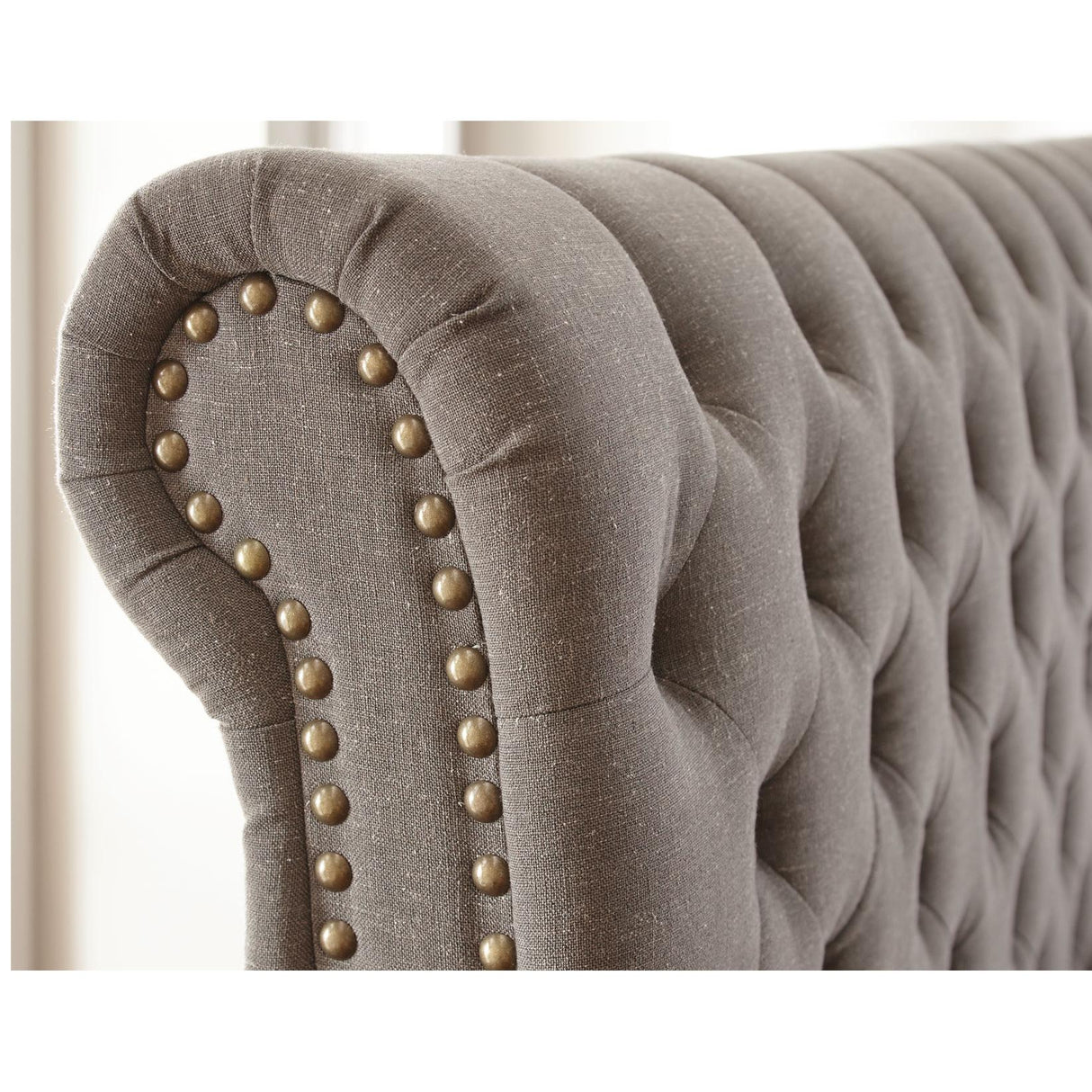 Steve Silver Furniture Swanson SS100KBEDG King Platform Bed - Gray IMAGE 6