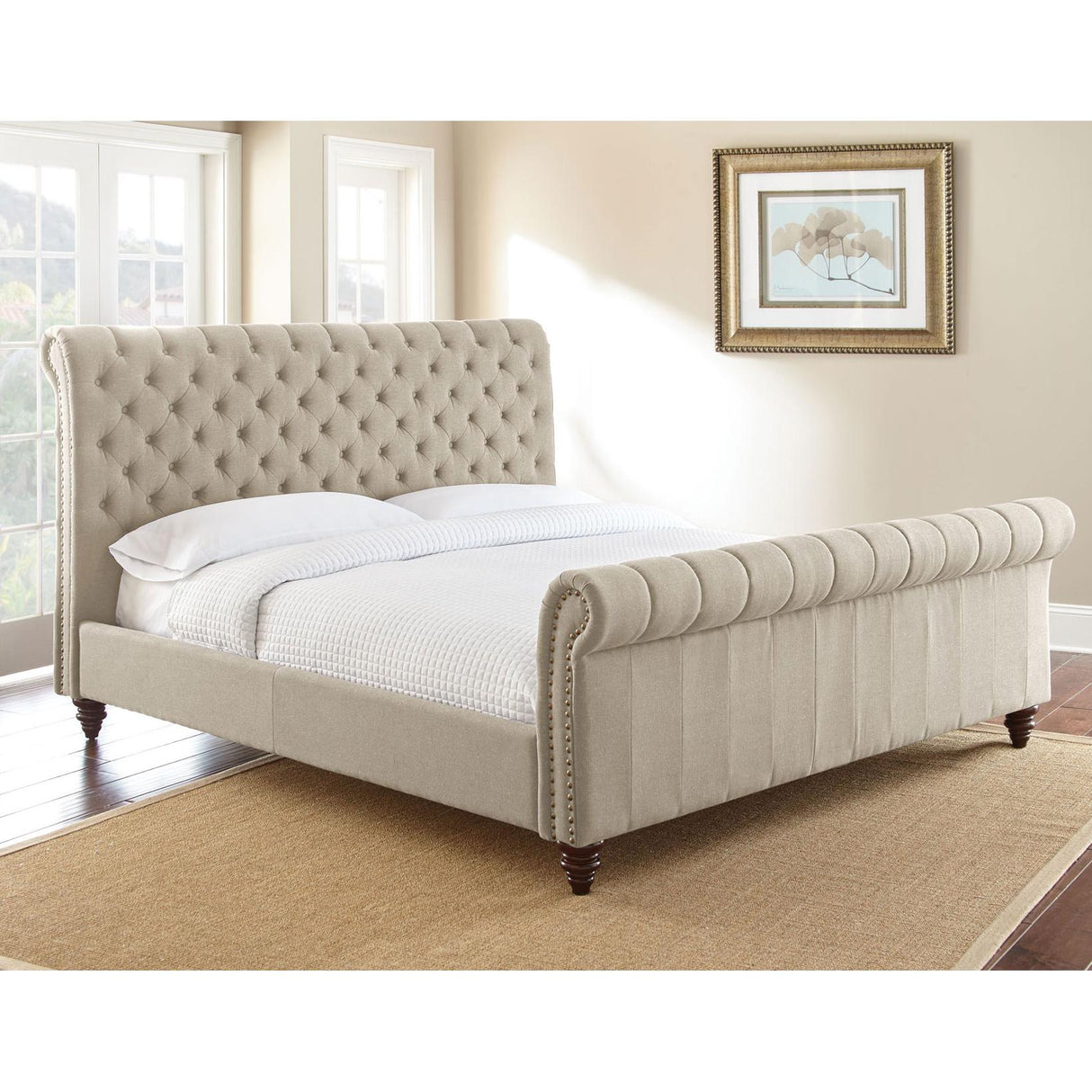 Steve Silver Furniture Swanson SS100KBEDS King Platform Bed - Sand IMAGE 6