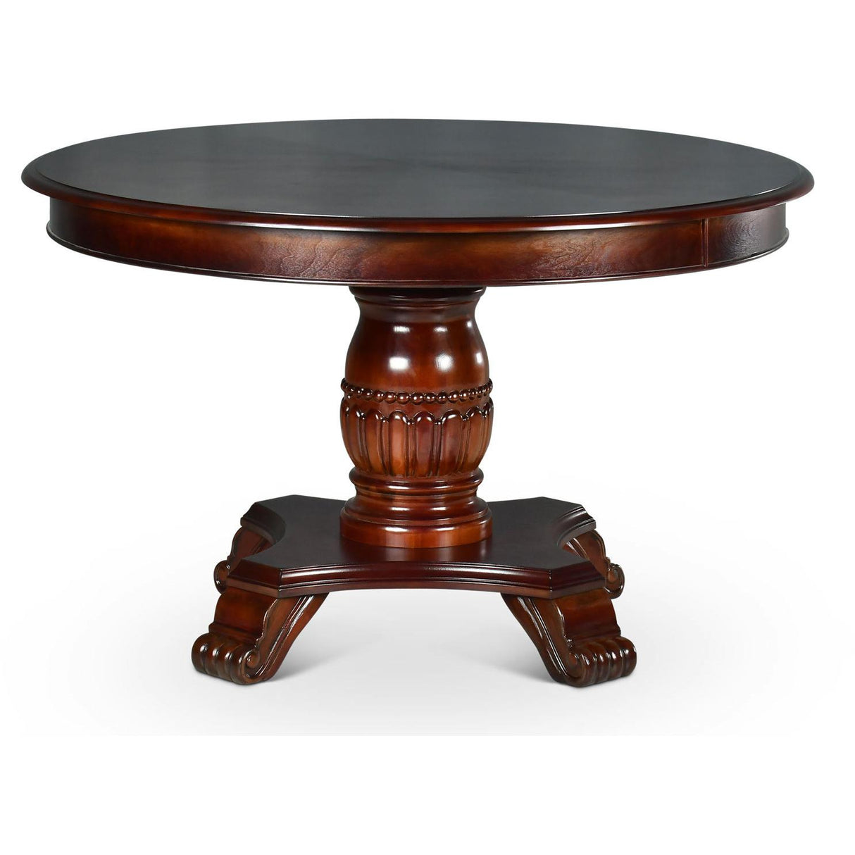 Steve Silver Furniture Tournament TU5050GTTB Dining and Game Table - Brown IMAGE 3