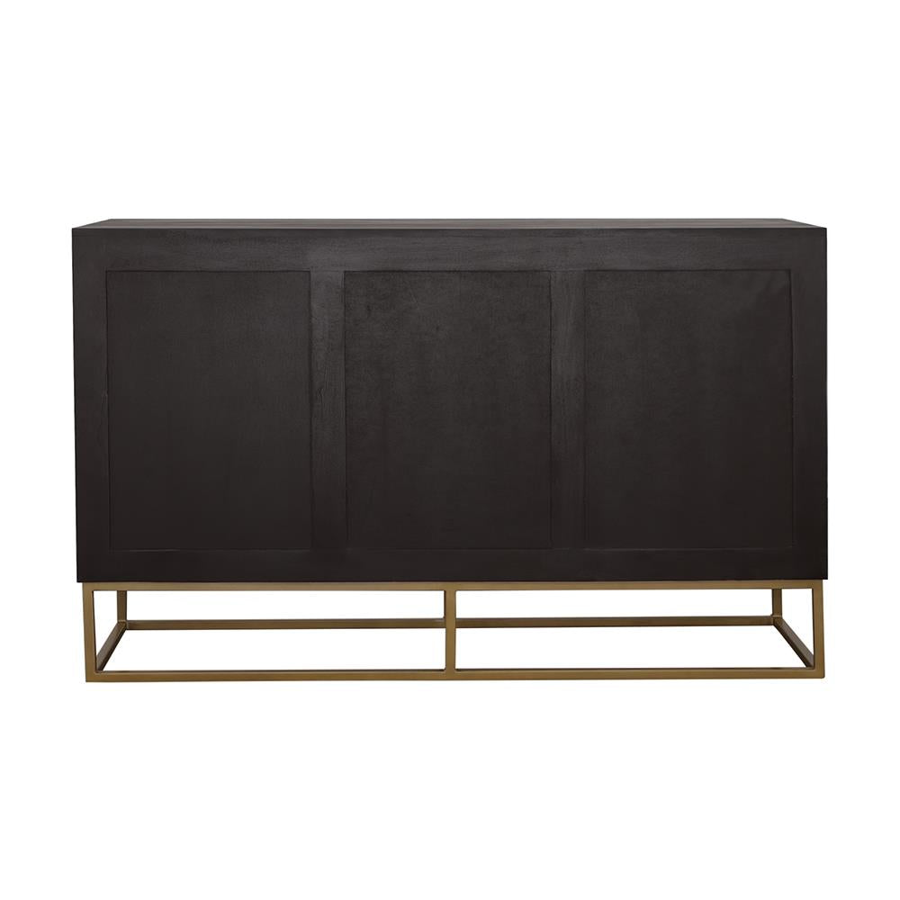 Coaster Furniture Zara 953466 2-door 57" Wood Accent Storage Cabinet - Black Walnut IMAGE 6