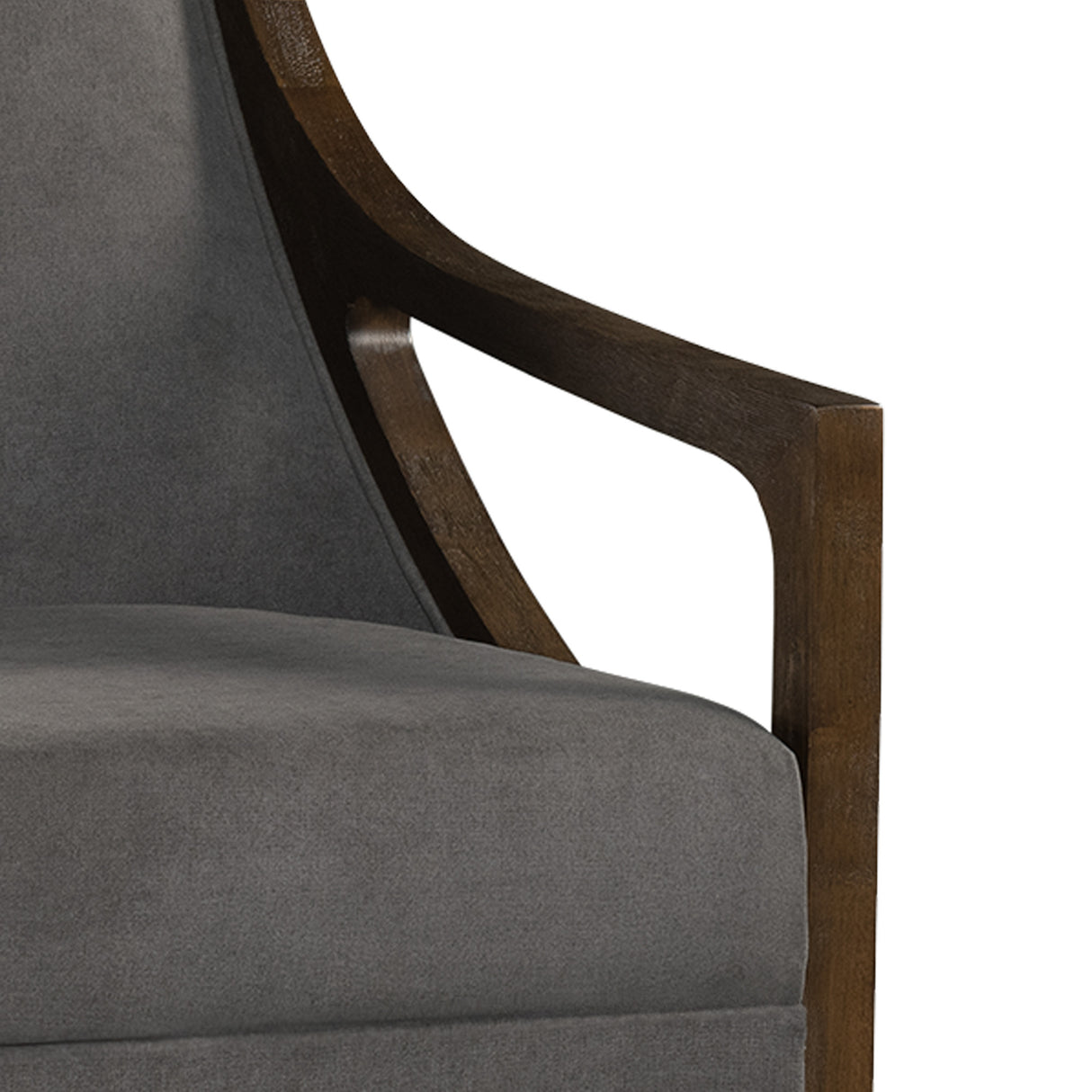 Elements International Hopkins UHK526101E Accent Chair - Charcoal/Espresso IMAGE 7