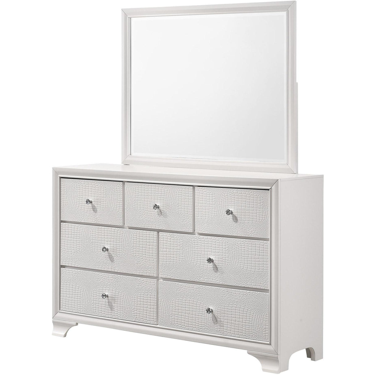 Crown Mark Lyssa B4310-11 Dresser Mirror - Frost IMAGE 2