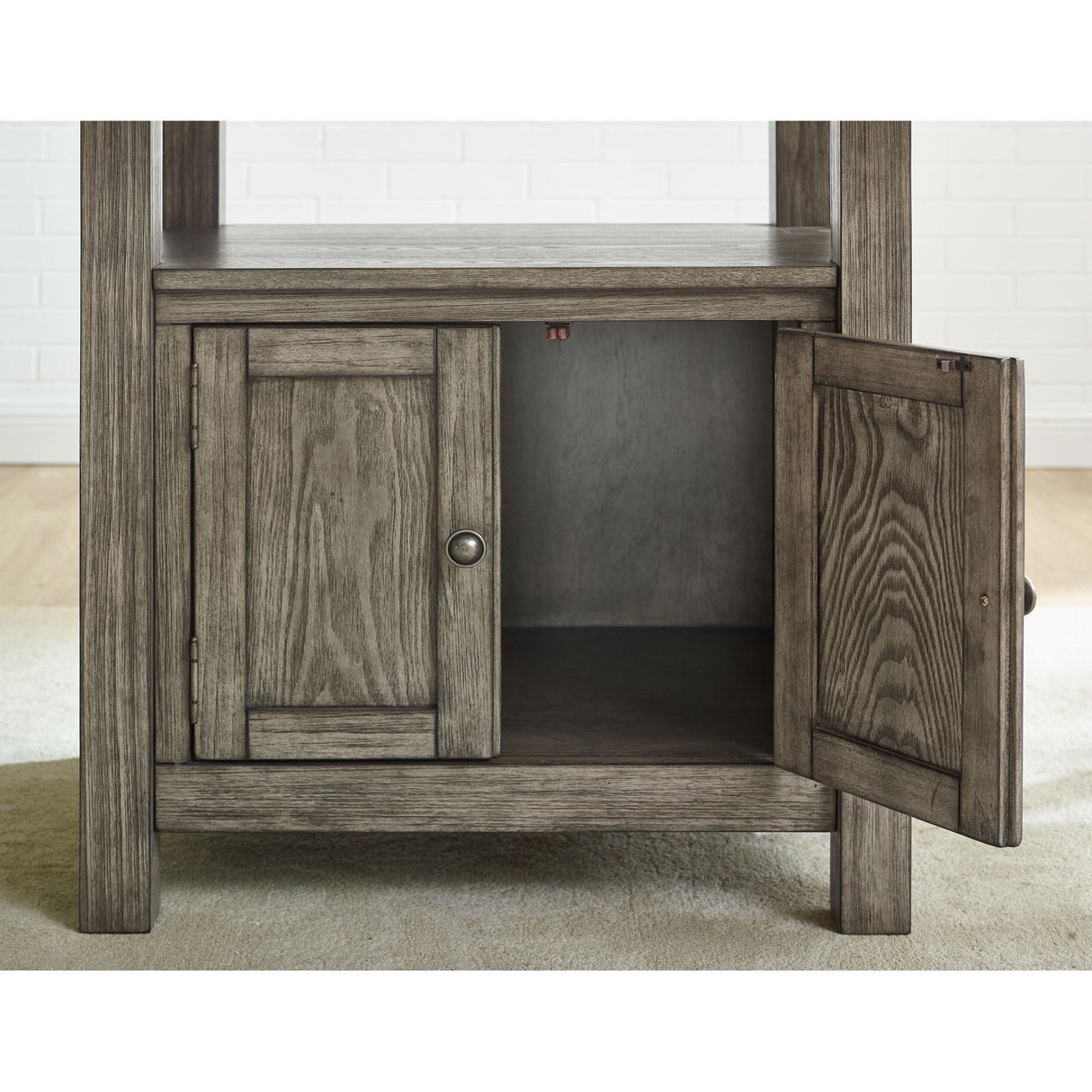 Steve Silver Furniture Grayson GS640 60-inch White Marble Counter Storage Table IMAGE 5