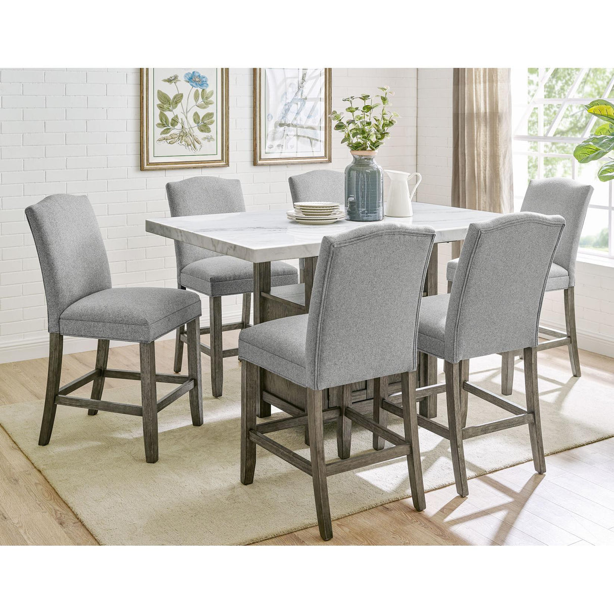 Steve Silver Furniture Grayson GS640CCG Counter Chair - Driftwood IMAGE 6