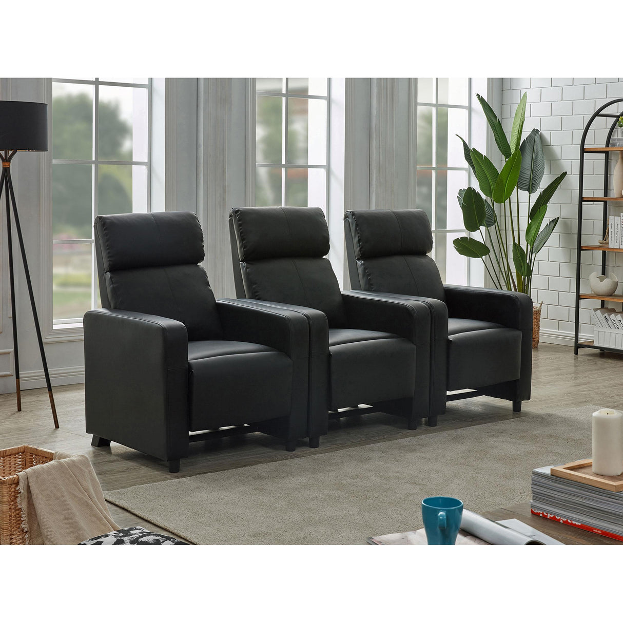 Coaster Furniture Toohey 600181-S3B 3 pc Home Theater Seating IMAGE 10