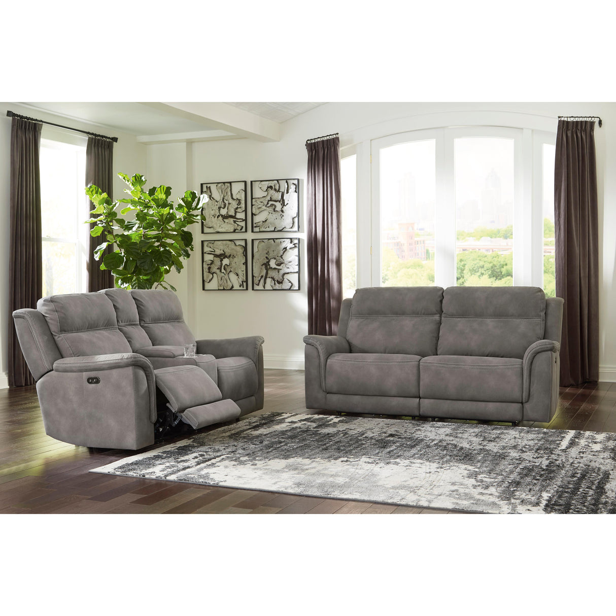 Signature Design by Ashley Next-Gen Durapella 5930147 2 Seat Power Reclining Sofa Adjustable Headrest IMAGE 10