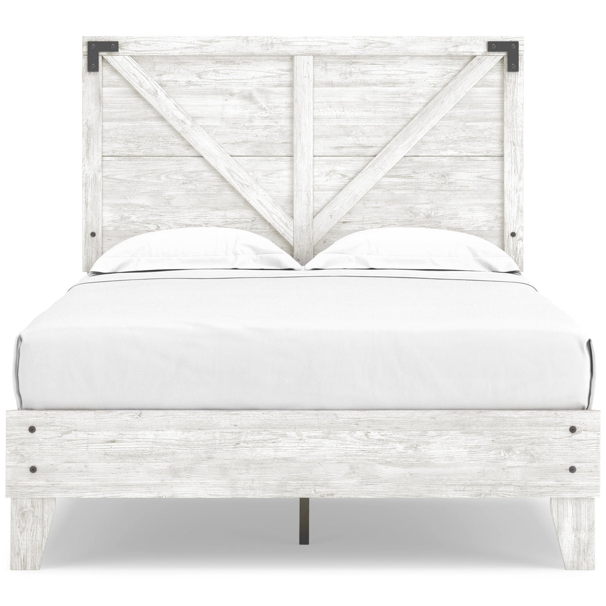 Signature Design by Ashley Shawburn EB4121B2 Full Crossbuck Panel Platform Bed IMAGE 2