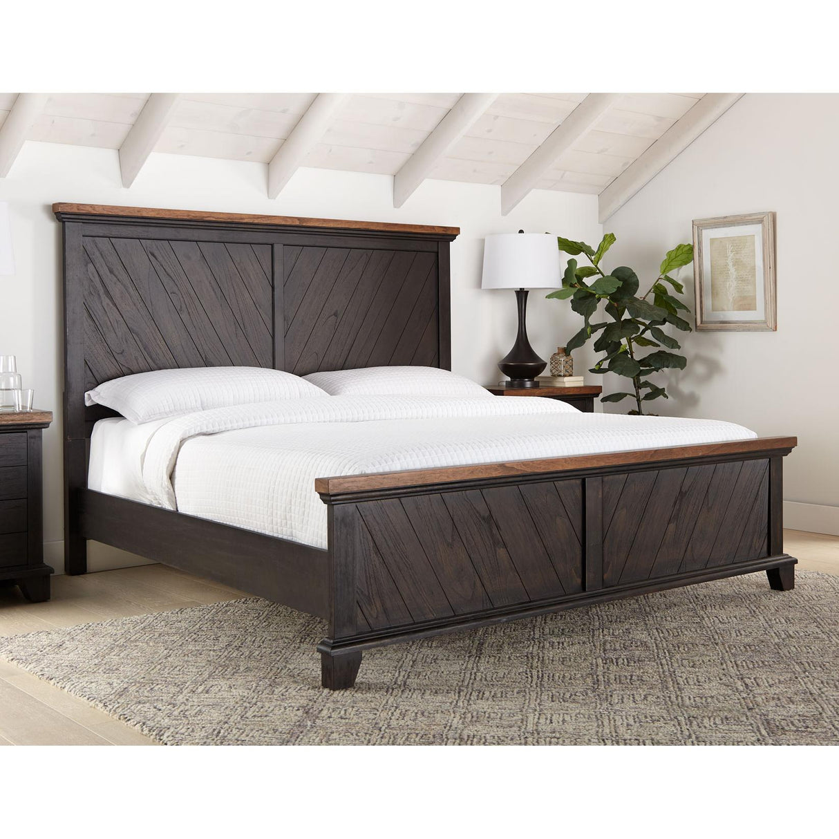 Steve Silver Furniture Bear Creek BC950 Queen Panel Bed - Brown IMAGE 1