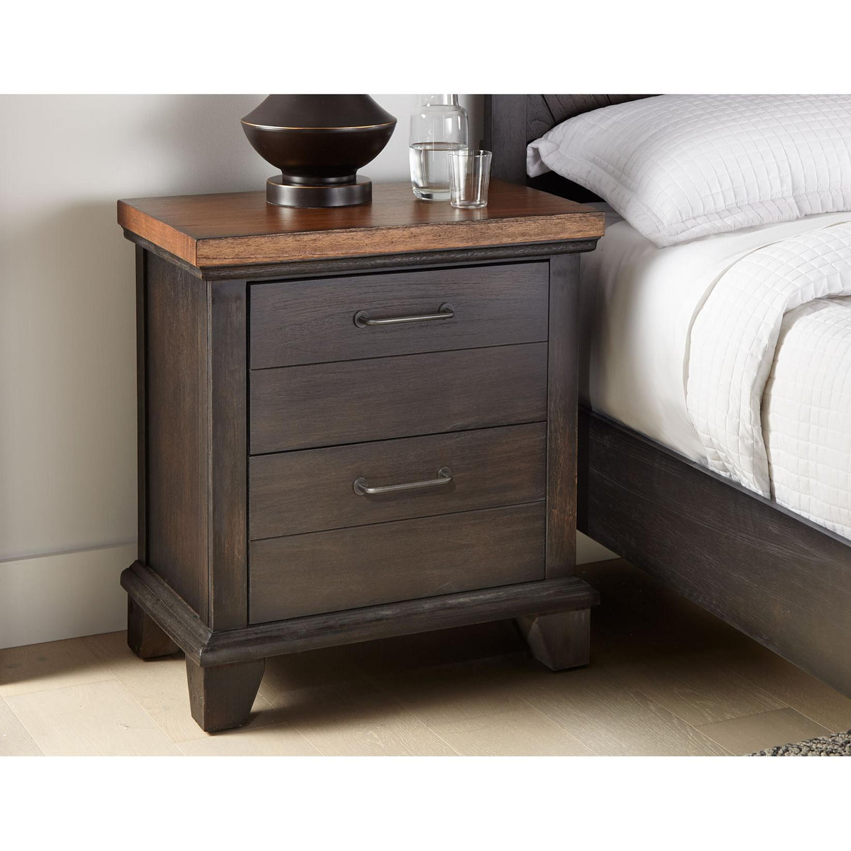 Steve Silver Furniture Bear Creek BC950NSB Nightstand - Brown IMAGE 1