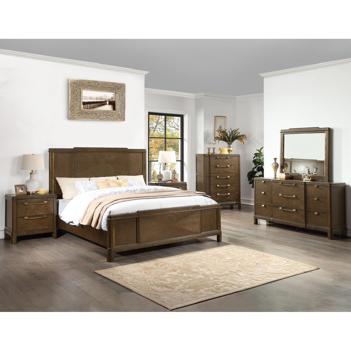 Steve Silver Furniture Milan MN900 Dresser and Mirror IMAGE 7