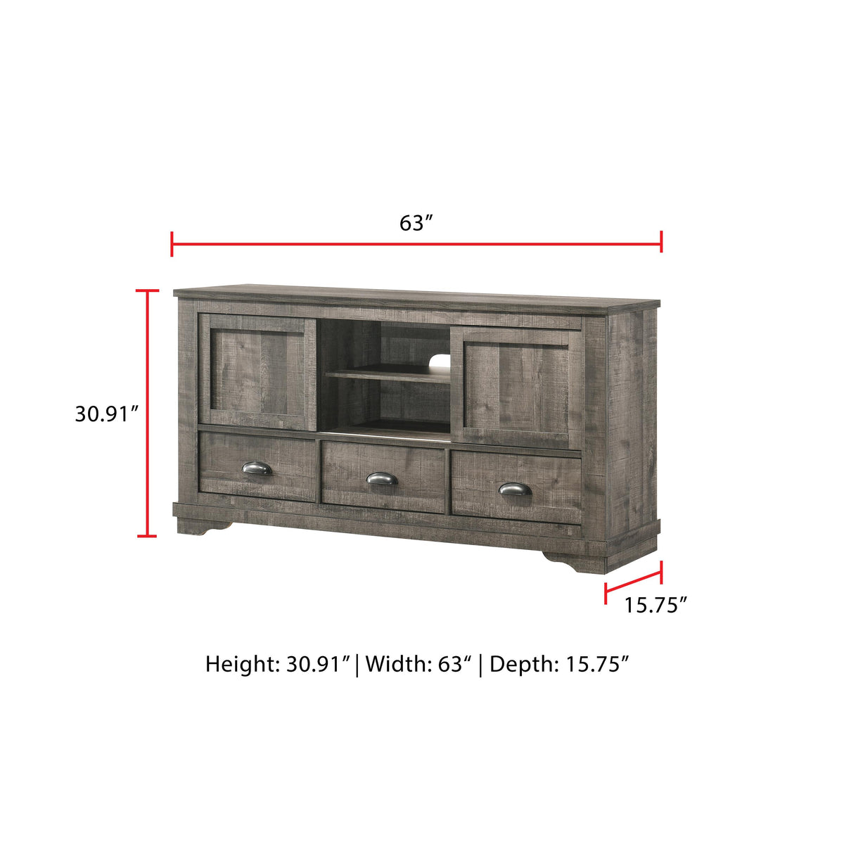 Crown Mark Coralee B8100-7 Media Console IMAGE 5