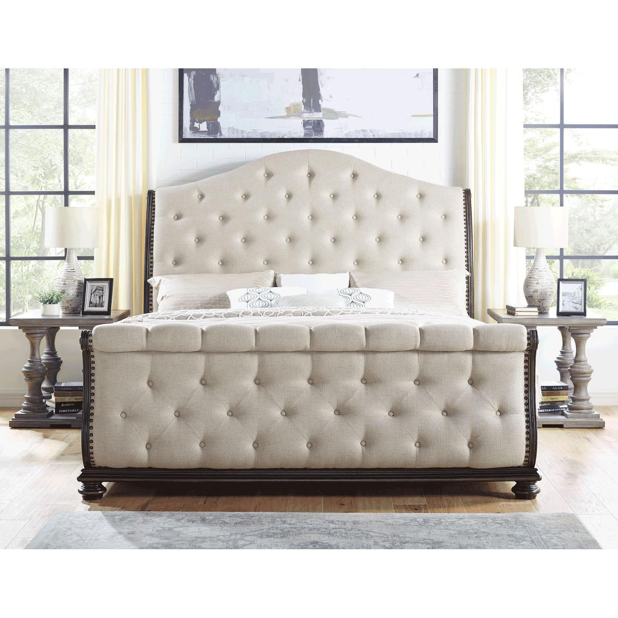Steve Silver Furniture Rhapsody RH900 Queen Sleigh Bed - Molasses IMAGE 2