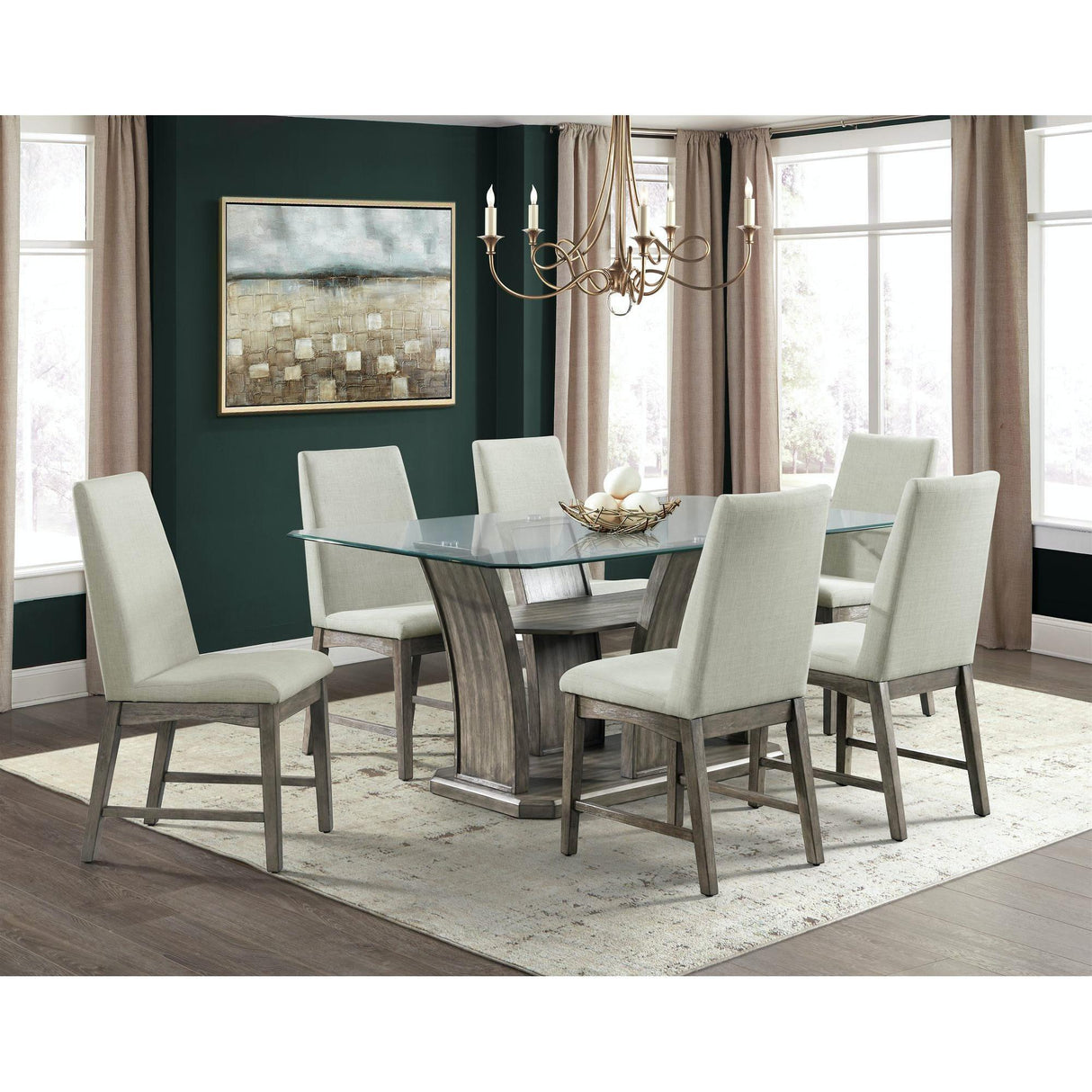 Elements International Dapper DPR300SCN Side Chair - Grey IMAGE 2
