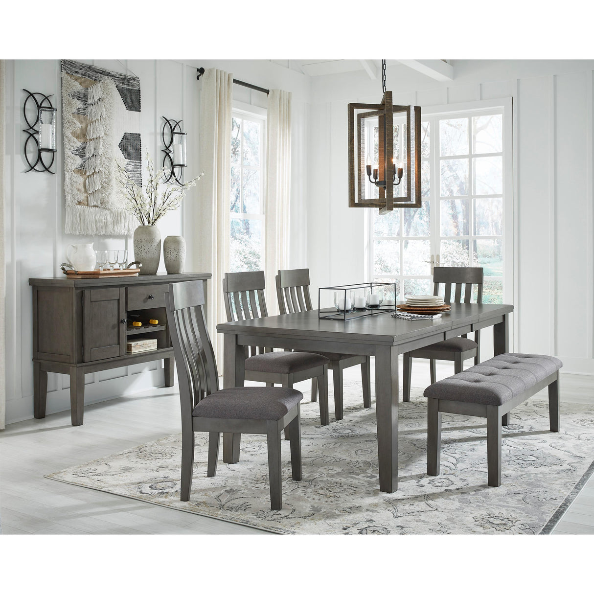 Signature Design by Ashley Hallanden D589-00 Large Upholstered Dining Room Bench IMAGE 5