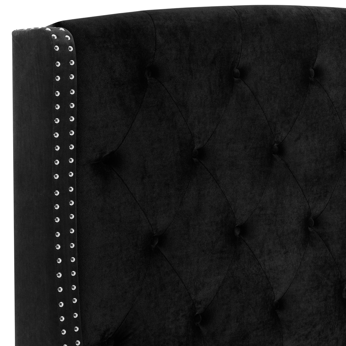Crown Mark Eva 5111BK-K King Platform Bed - Black IMAGE 3