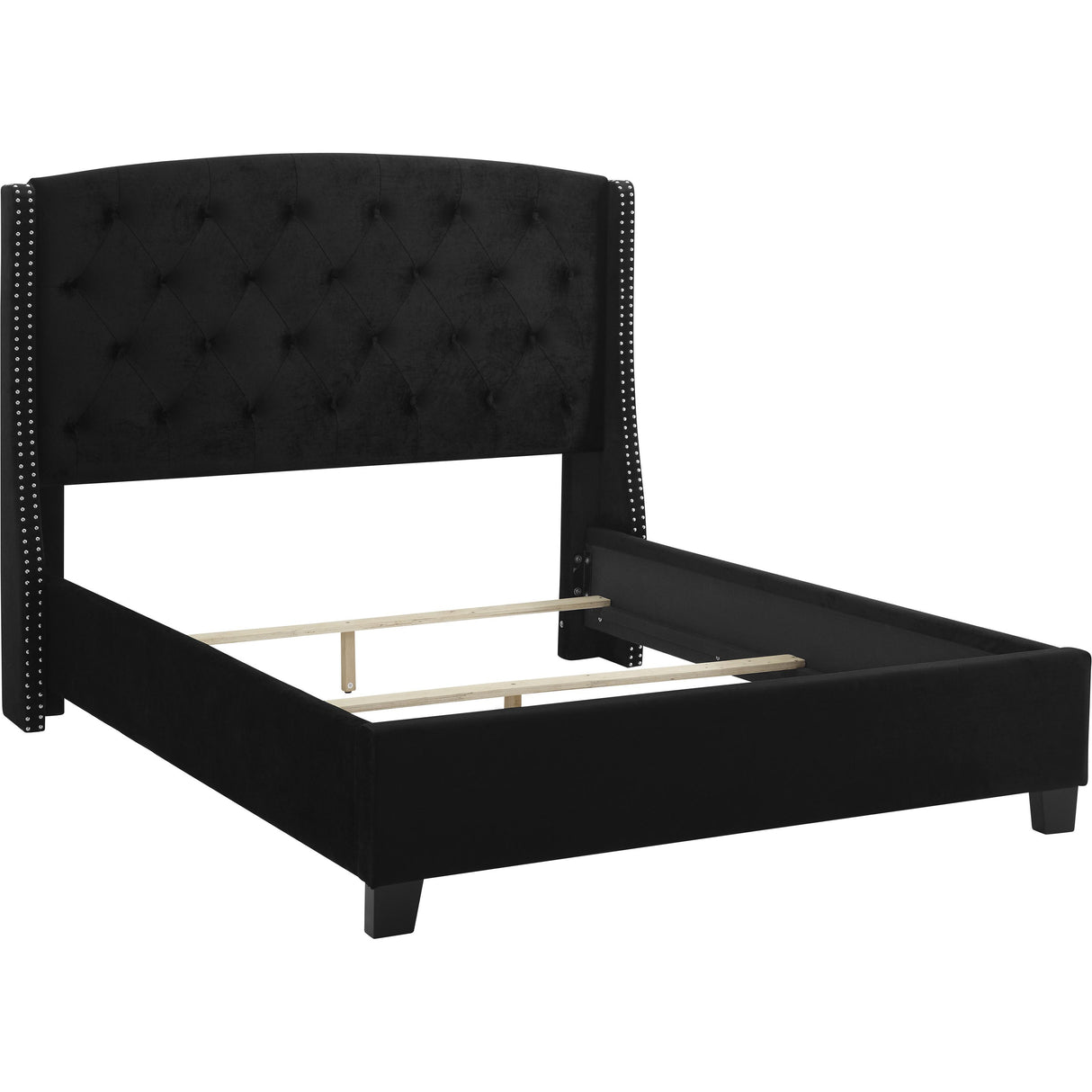 Crown Mark Eva 5111BK-K King Platform Bed - Black IMAGE 4