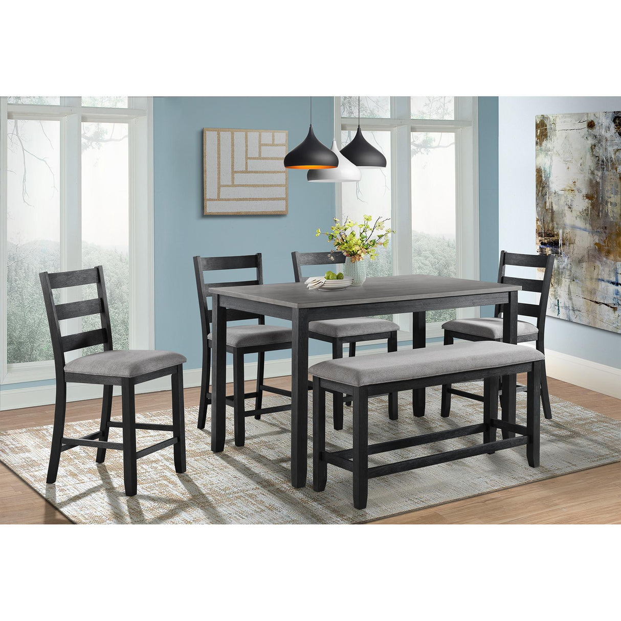 Elements International Martin DMT300CSC Counter Height Side Chair IMAGE 7