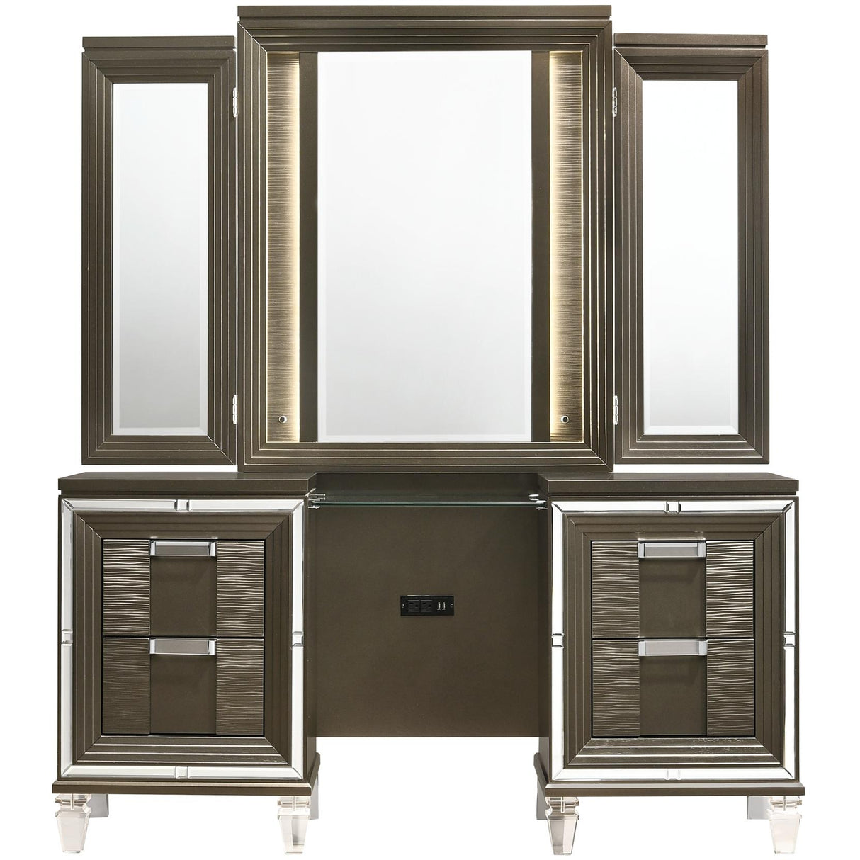 Elements International Twenty Nine TN600VT Vanity Set w/LED and USB Plug IMAGE 2