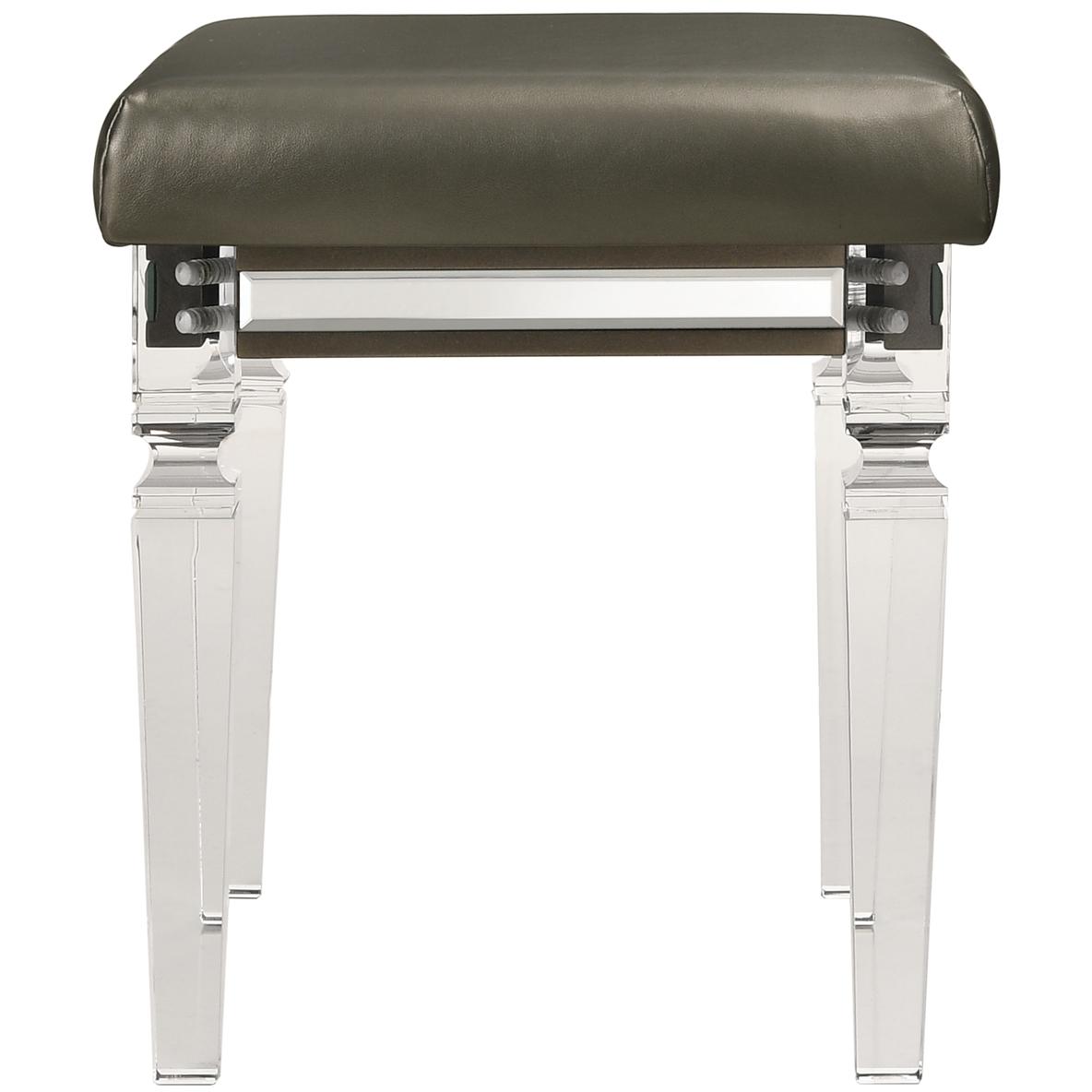 Elements International Twenty Nine TN600VTNSTAL Vanity Stool W/Acrylic Leg IMAGE 2