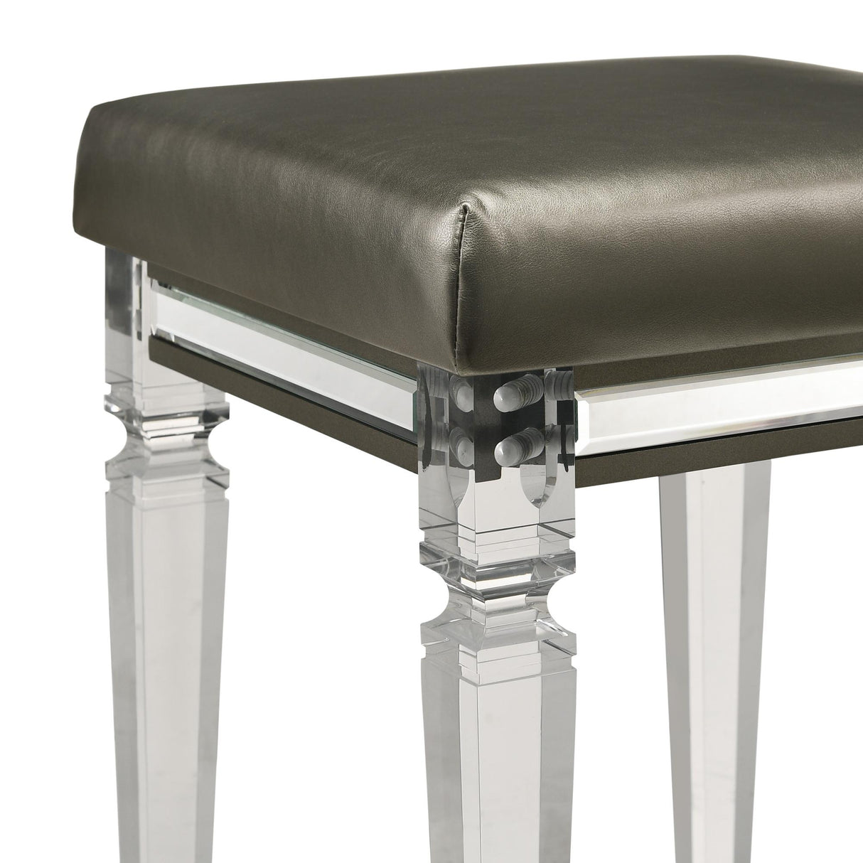 Elements International Twenty Nine TN600VTNSTAL Vanity Stool W/Acrylic Leg IMAGE 3