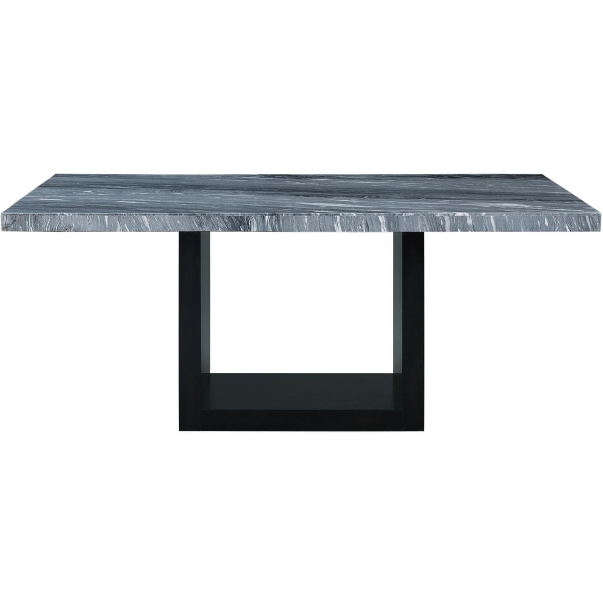 Elements International Valentino CVL400TTB Dining Table - Grey Marble IMAGE 2