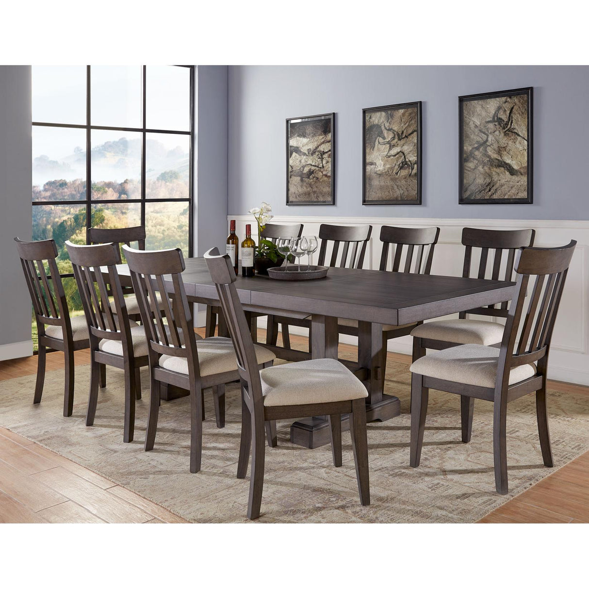 Steve Silver Furniture Napa NP500T Dining Table with 2/18-inch Leaves IMAGE 8