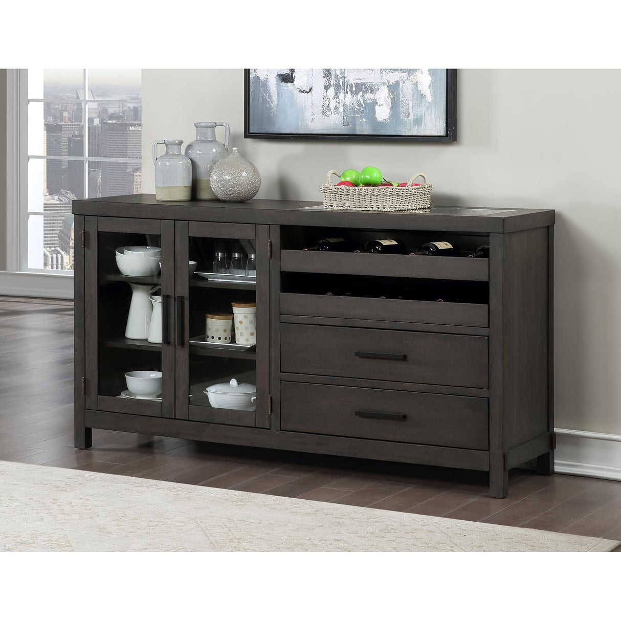 Steve Silver Furniture Napa NP500SV Server IMAGE 3
