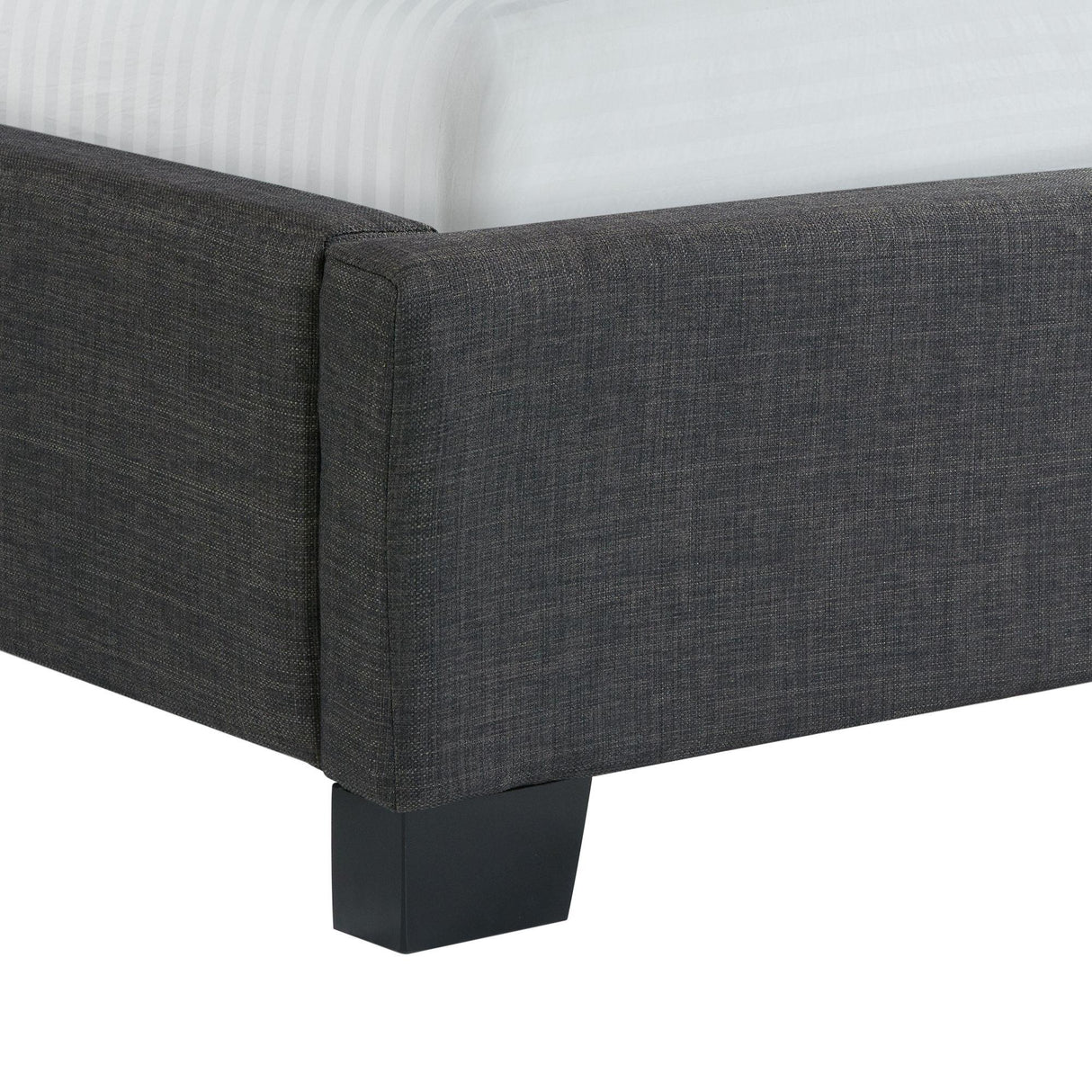 Elements International Morrow UMW090QB Queen Upholstered Bed - Charcoal IMAGE 6