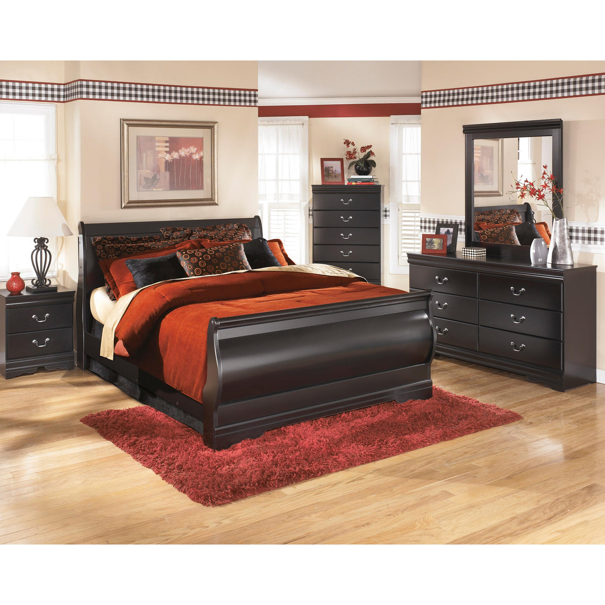 Signature Design by Ashley Huey Vineyard B128B1 Dresser and Mirror IMAGE 8