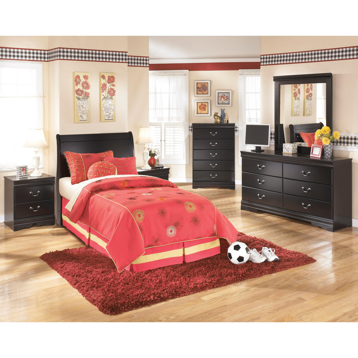 Signature Design by Ashley Huey Vineyard B128B1 Dresser and Mirror IMAGE 9