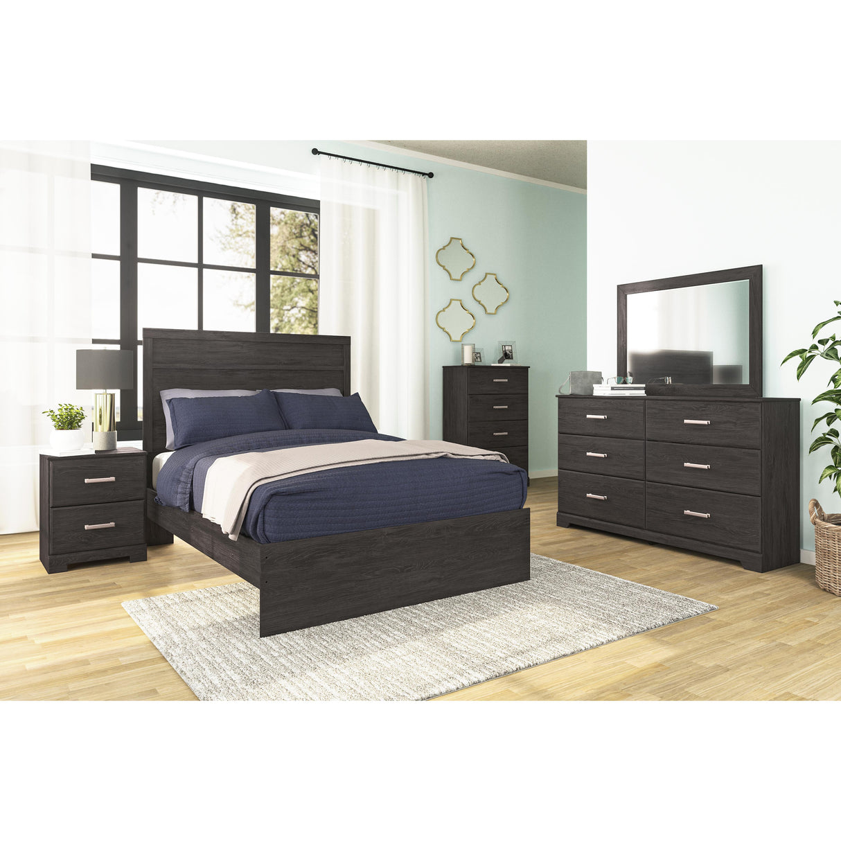 Signature Design by Ashley Belachime B2589B1 Dresser and Mirror IMAGE 3