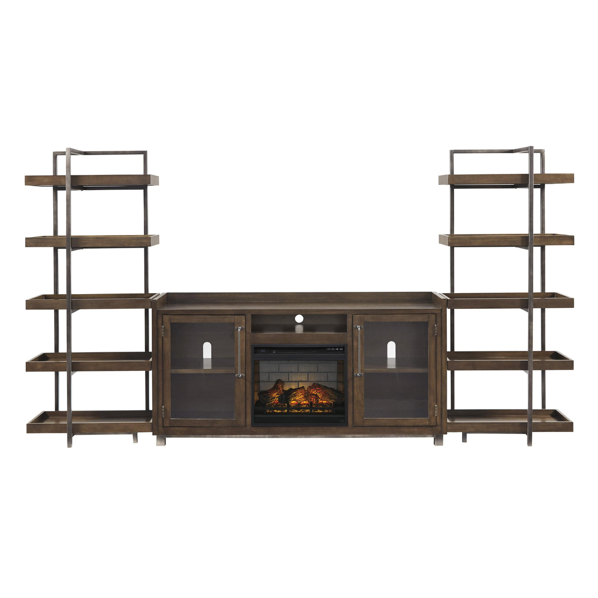 Signature Design by Ashley Starmore W633W6 3 pc Wall Unit with Electric Fireplace IMAGE 2