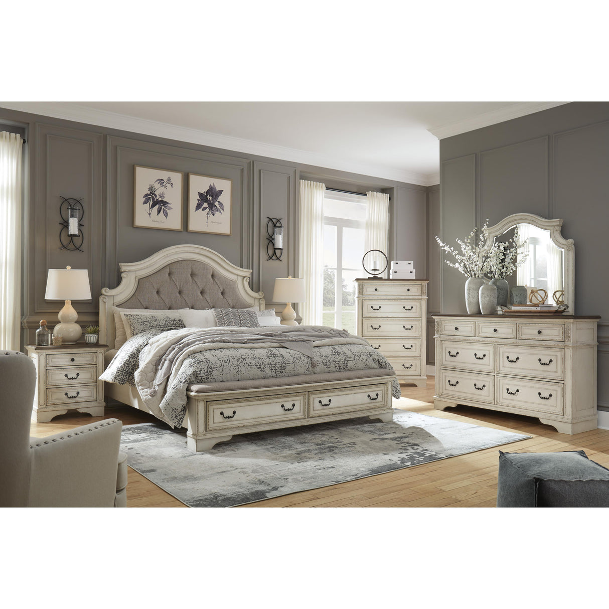 Signature Design by Ashley Realyn B743B1 Dresser and Mirror IMAGE 4
