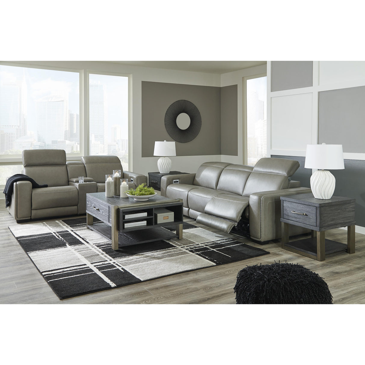 Signature Design by Ashley Correze U94202S2 3 pc Power Reclining Sectional Sofa IMAGE 11