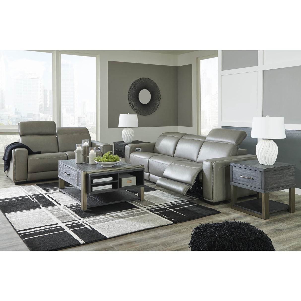 Signature Design by Ashley Correze U94202S2 3 pc Power Reclining Sectional Sofa IMAGE 12
