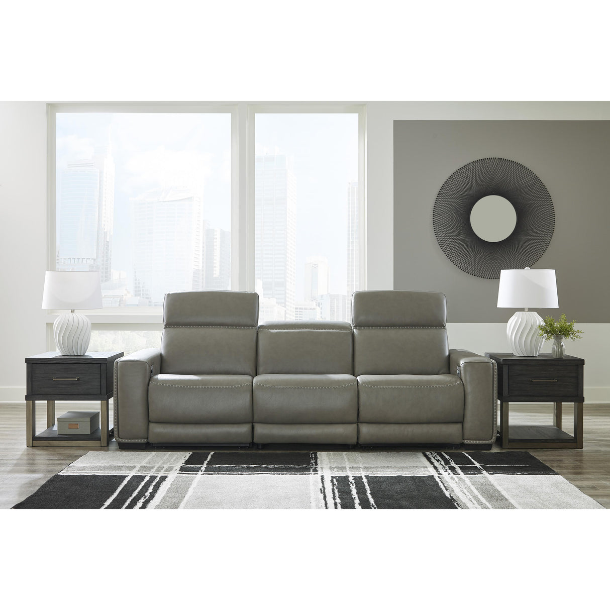 Signature Design by Ashley Correze U94202S2 3 pc Power Reclining Sectional Sofa IMAGE 6