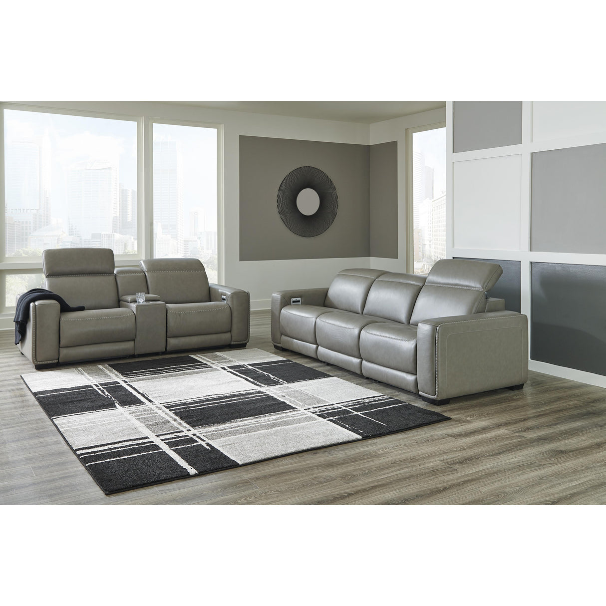 Signature Design by Ashley Correze U94202S2 3 pc Power Reclining Sectional Sofa IMAGE 8