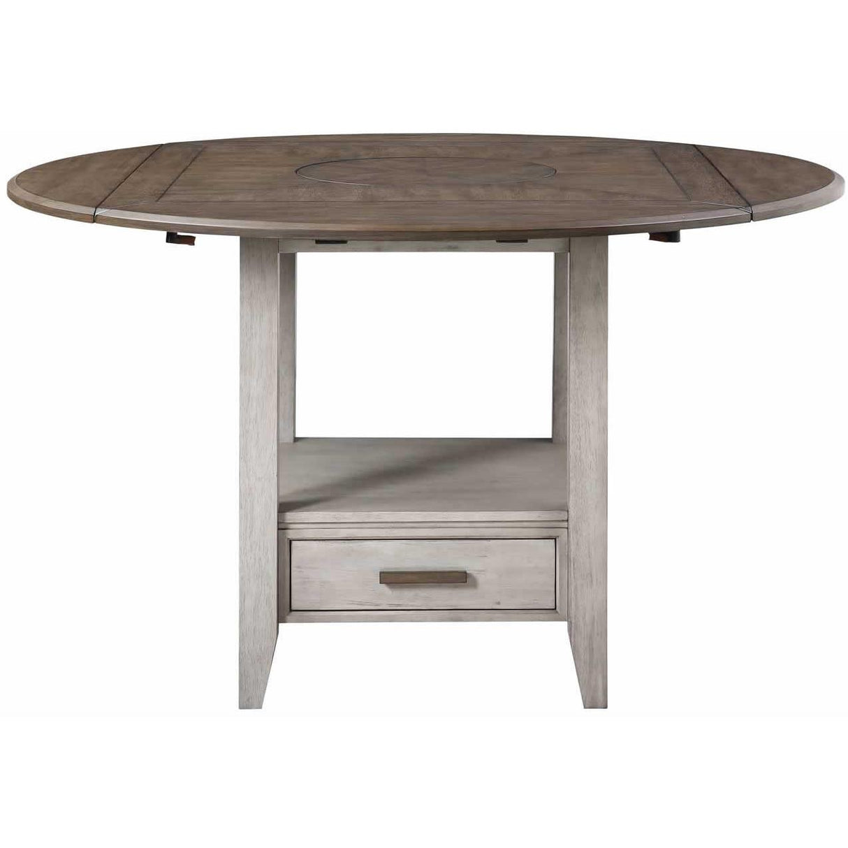 Steve Silver Furniture Abacus CU200 Round Counter Height Drop-Leaf Storage Table IMAGE 1