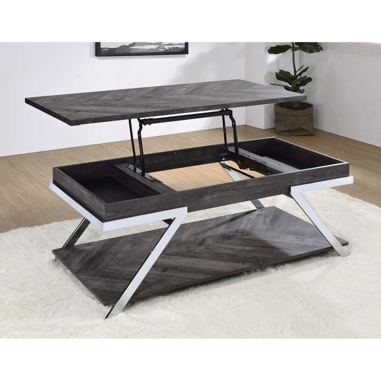 Steve Silver Furniture Roma RO100C Lift Top Cocktail Table IMAGE 6