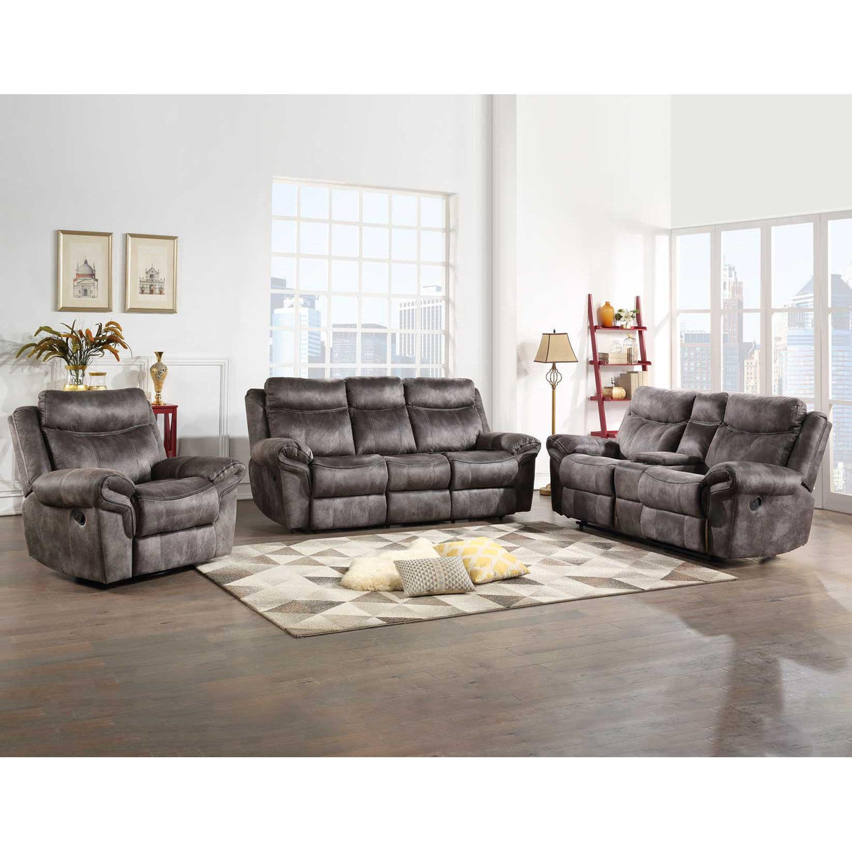 Steve Silver Furniture Nashville NH850RG Glider Recliner - Grey IMAGE 8