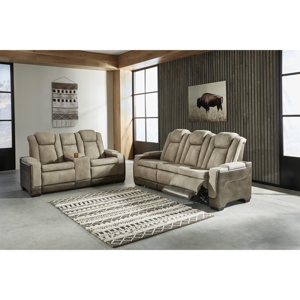 Signature Design by Ashley Next-Gen DuraPella 2200318 Power Reclining Loveseat with Console and Adjustable Headrest IMAGE 6