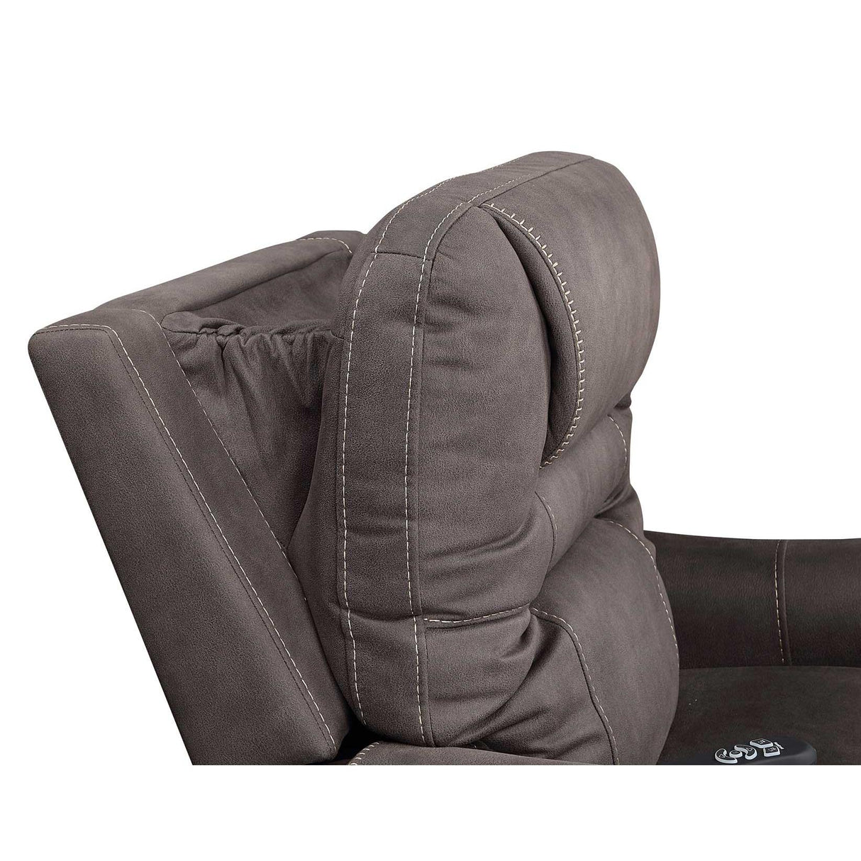 Steve Silver Furniture Brisbane BS850CG Power Lift Chair w/Three Heat Zones - Stone IMAGE 12