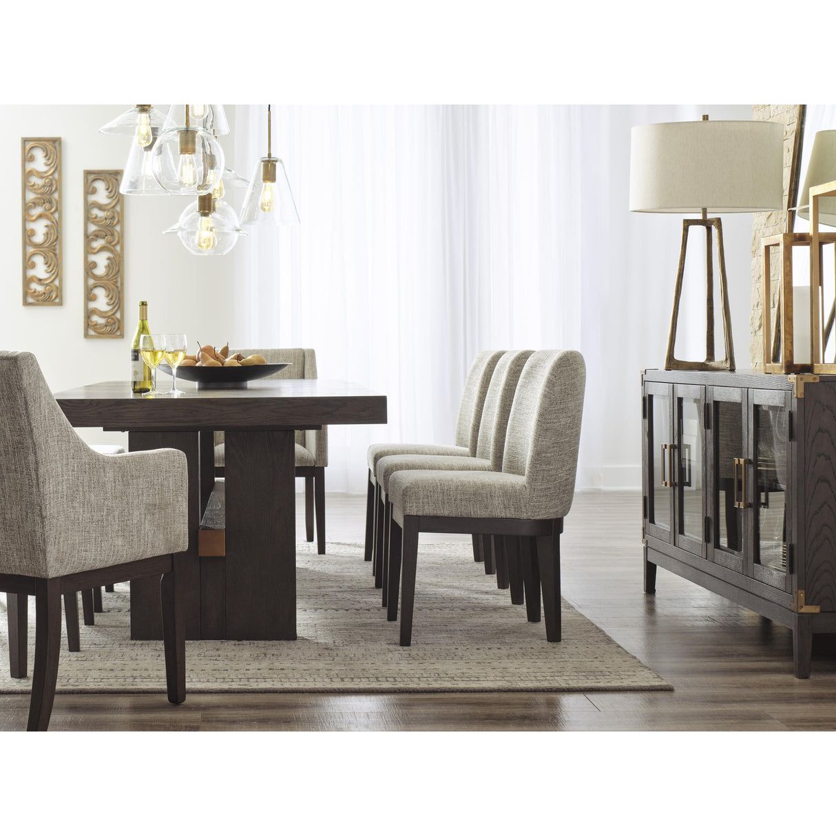 Signature Design by Ashley Burkhaus D984-01A Dining Upholstered Arm Chair IMAGE 10