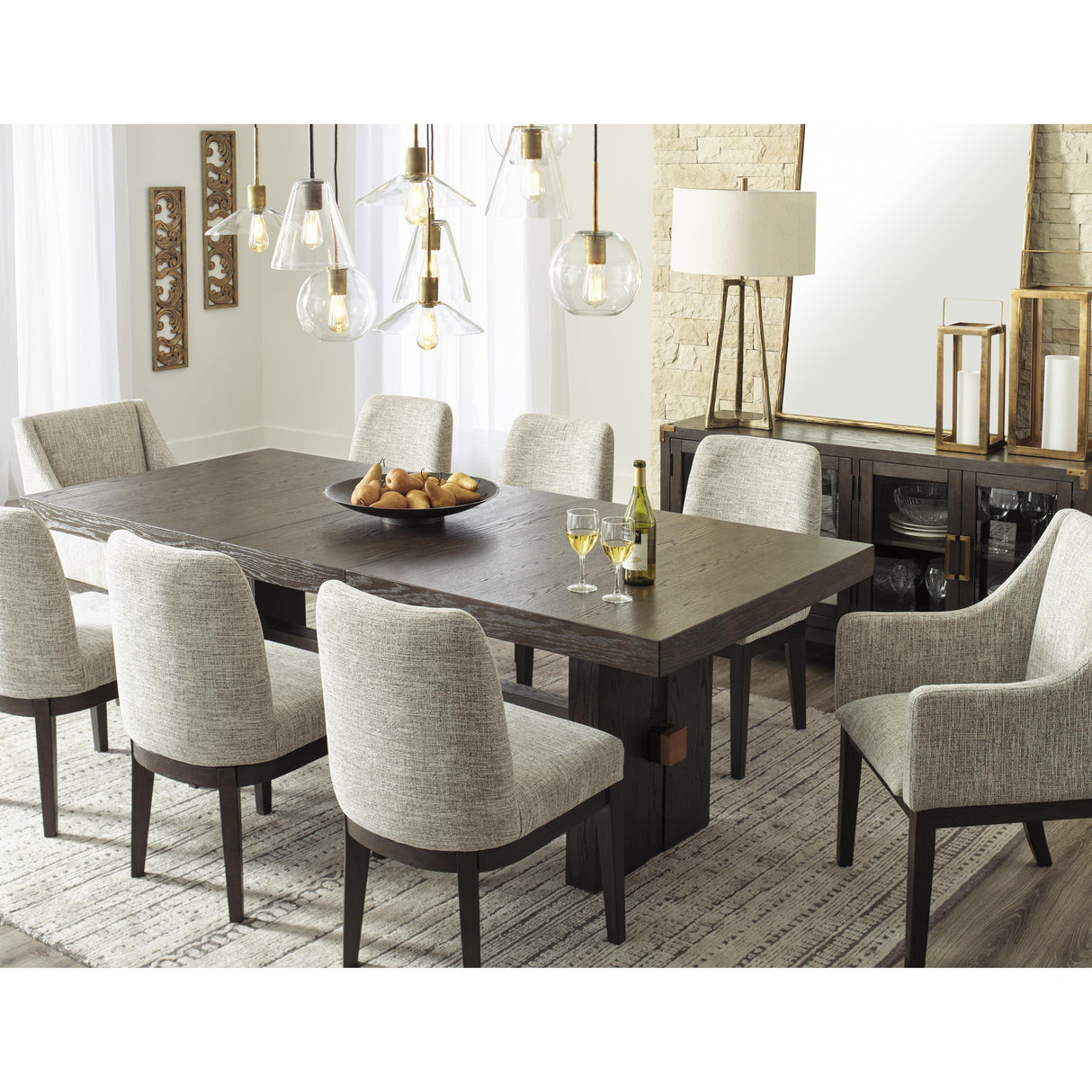 Signature Design by Ashley Burkhaus D984-01A Dining Upholstered Arm Chair IMAGE 11