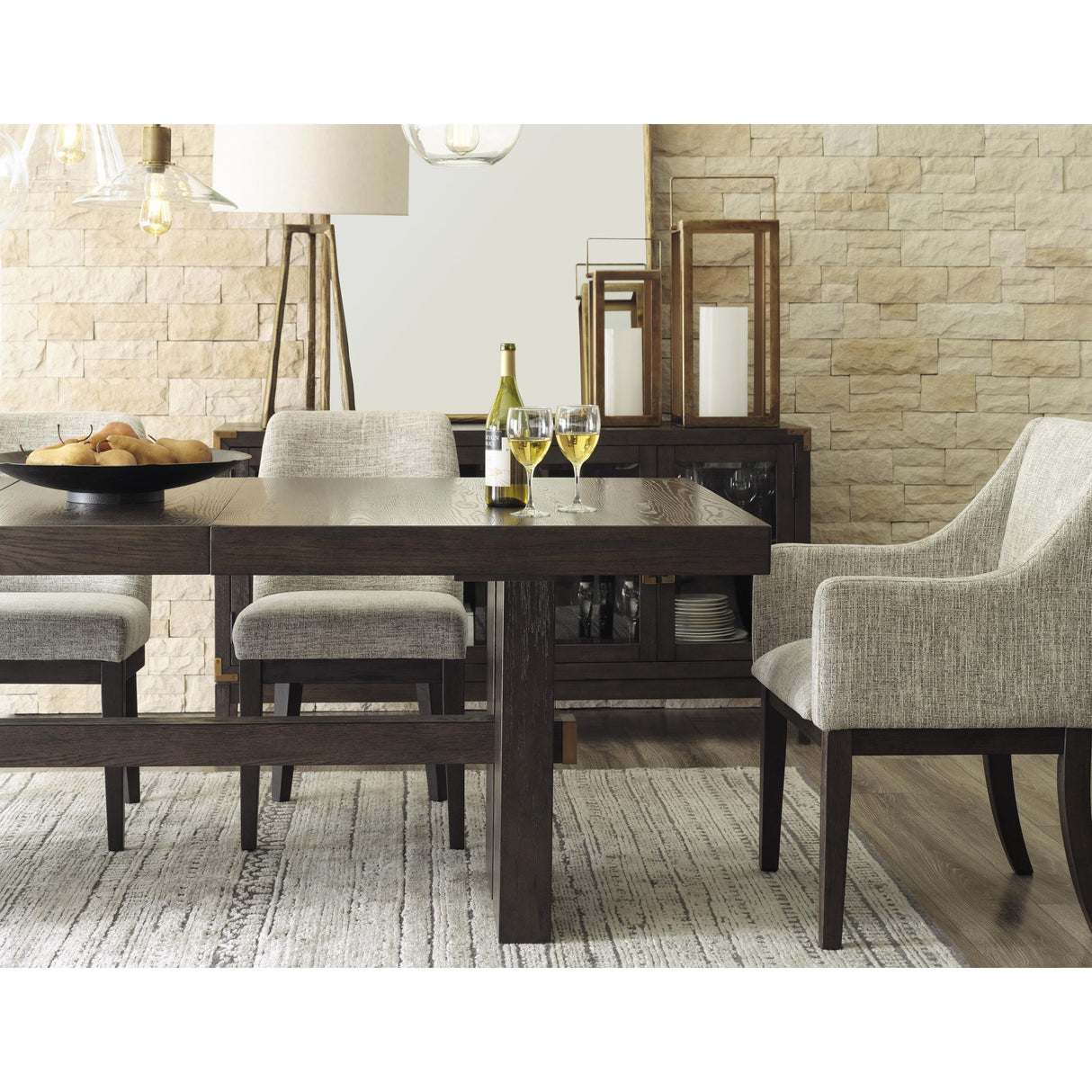 Signature Design by Ashley Burkhaus D984-01A Dining Upholstered Arm Chair IMAGE 12