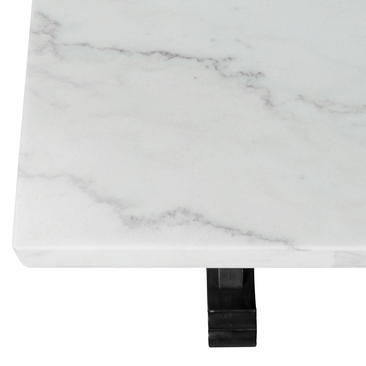 Elements International Tuscany 70" Marble Standard Height Rectangular Dining Table IMAGE 4