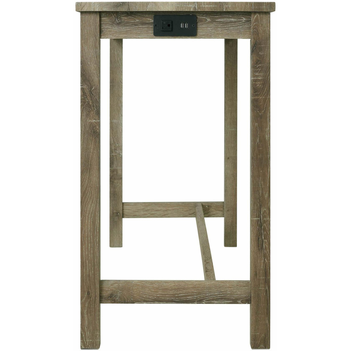 Elements International Oak Lawn Bar Table Single Pack (Table + Three Stools) IMAGE 5